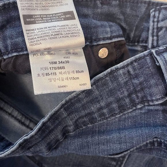 Levi's Denizen Denim Skinny Jeans - 34x30 - Picture 6 of 6